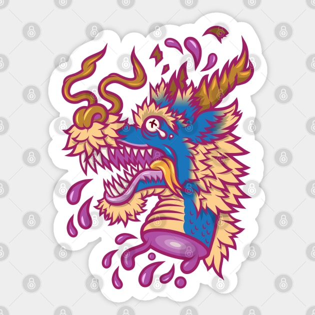 A Dragon's Demise Sticker by JenniferSmith